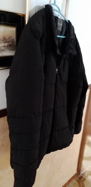 Chaquetón acolchado negro, Primark hombre