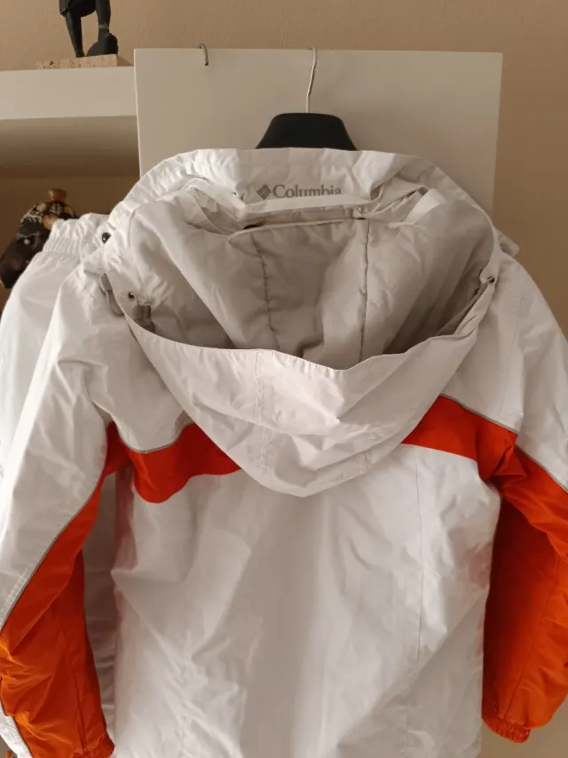 Traje Esquí Columbia Blanco y Naranja