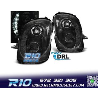 FAROS ALFA ROMEO MITO 08- LUZ DIURNA REAL FONDO NEGRO