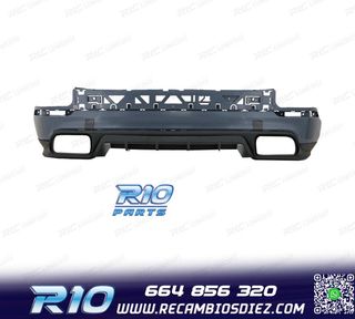 PARAGOLPES TRASERO PORSCHE CAYENNE 18-23 + DIFUSOR LOOK TURB