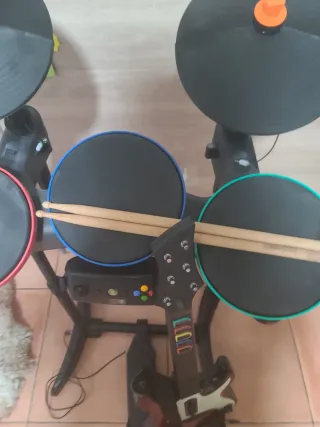 Batería, Guitarra, Micrófono y Juegos Xbox