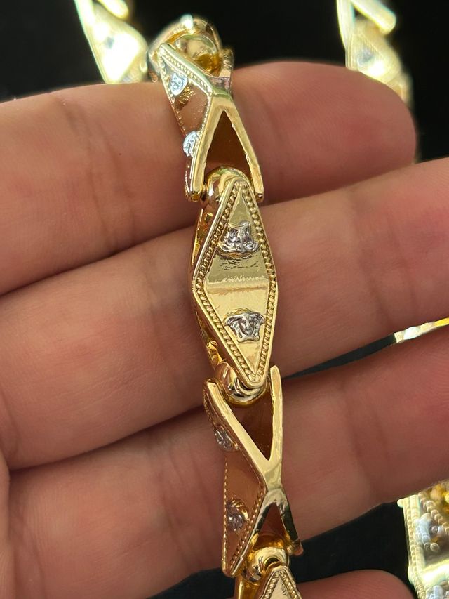 Cadena Bulgara Versace Medusa Oro laminado 18k
