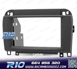 MARCO NEGRO RADIO 2-DIN PARA MERCEDES CLASE-CL CLASE-S