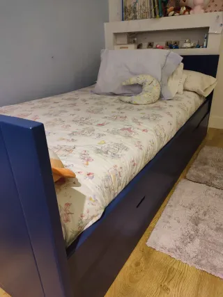 Estructura deCama 105 + Cama Nido 90cm y colchones