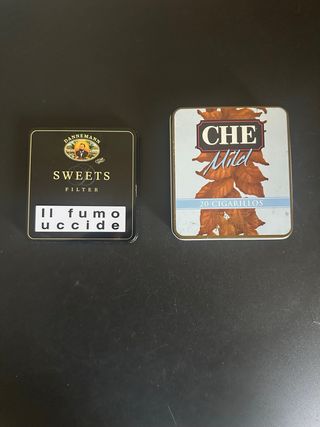 Set scatole di latta vintage