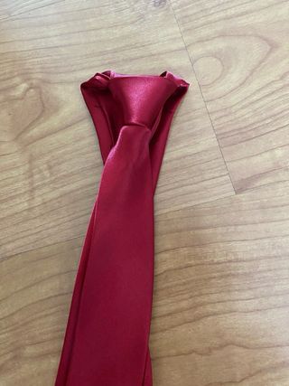 Corbata Roja de Satén