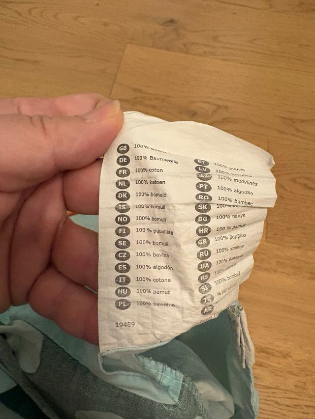 Copripiumino per bambini con orsetto e trenino