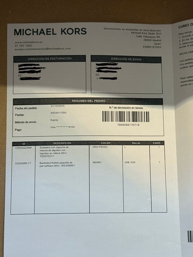 Bolso Michael Kors Bandolera Ruthie Negro