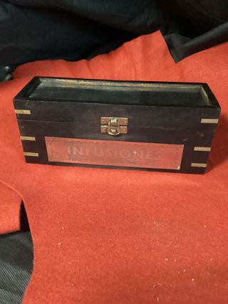 Caja de madera para infusiones