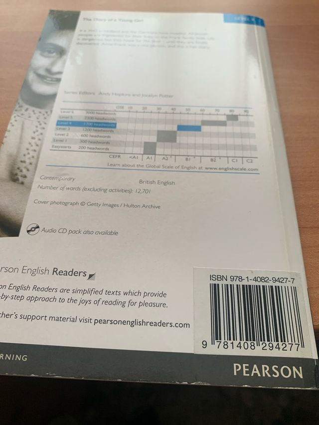 LEVEL 4: THE DIARY OF A YOUNG GIRL BOOK AND MP3...