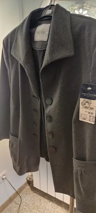 Chaqueta tipo americana negra