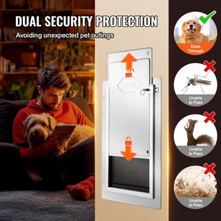 Porta per Animali Domestici, Telaio in Metallo 362