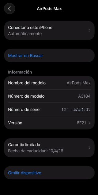 AirPods Max (Negro Espacial)