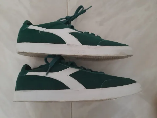 Diadora Sneakers Verdi e Bianche