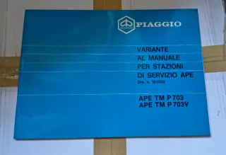 Variante Manuale Piaggio APE TM P703