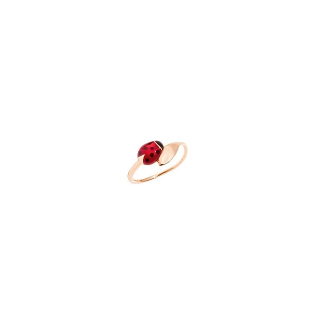 Anillo DODO Mariquita Oro Rosa