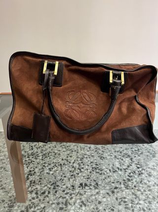 Bolso Loewe Vintage Marrón y Dorado