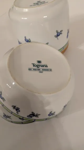 Tognana Barattolo e Ciotole Decorate