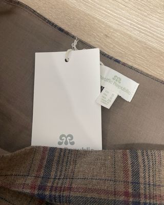 Mini falda cuadros volantes