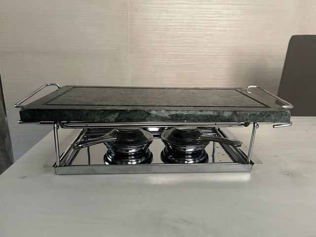 Piedra para Asar con Soporte Metálico