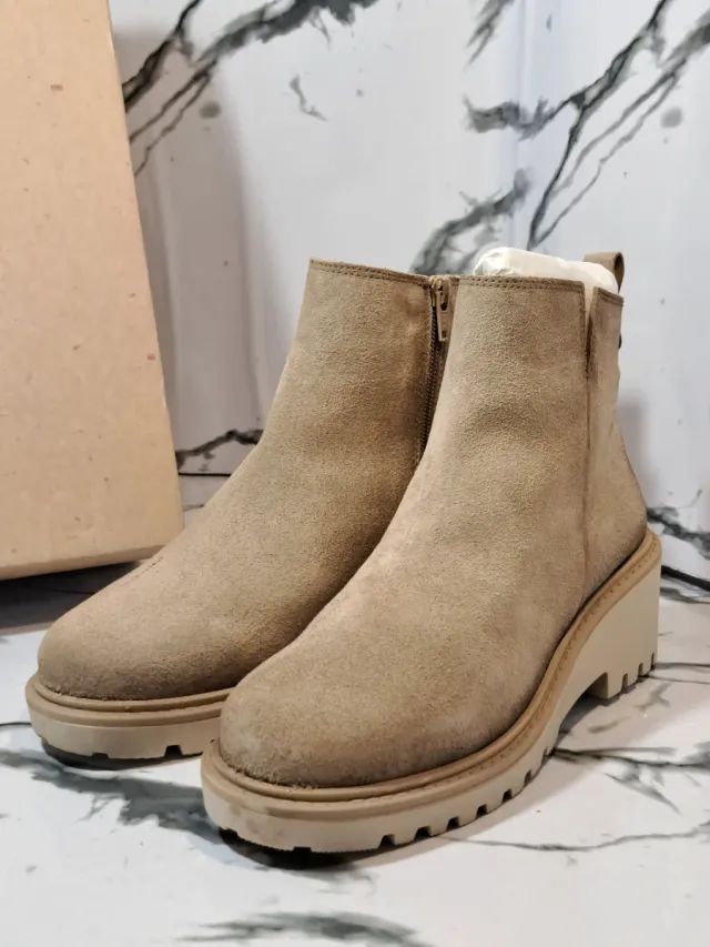 Botines Porronet Piel Arena Talla 38