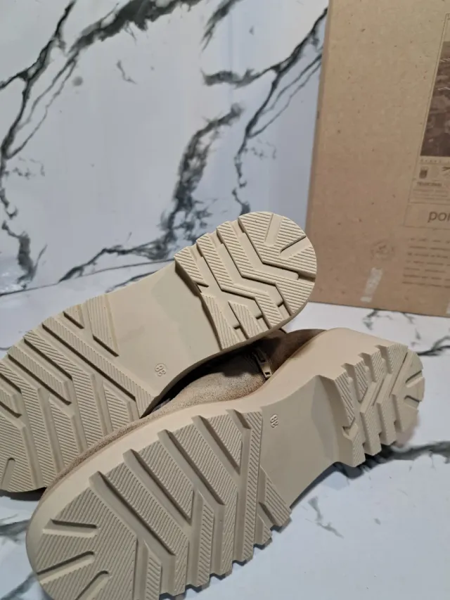 Botines Porronet Piel Arena Talla 38