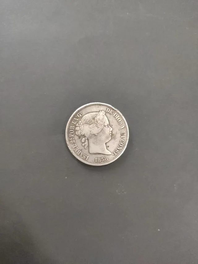 20 Reales Isabel II 1858