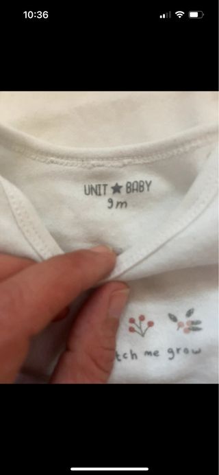 Lote 10 bodies bebé 9 meses