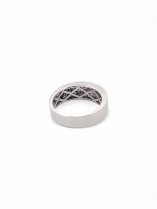 Sortija oro blanco 18kt diamantes pavé