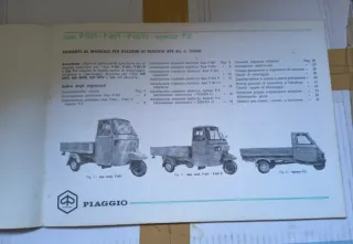 Variante Manuale Piaggio APE 501 -601