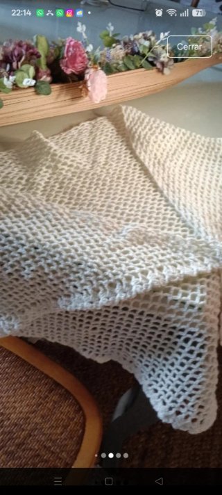 Mantón Flamenco Medieval Beige