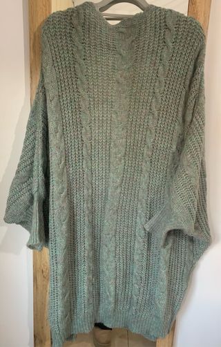 Chaqueta punto oversize B&n verde