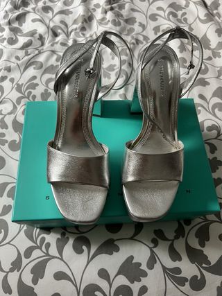Sandalias Plataforma Stradivarius Plata