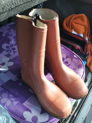 Botas de agua con borrego talla 43