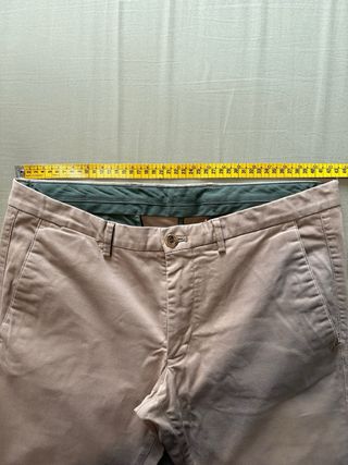 Pantalón Massimo Dutti Extra Fit Slim Beige