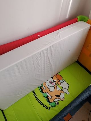 Cuna portátil MS y colchón hipoalergénico