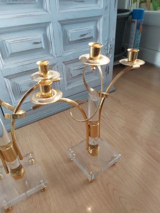 Candelabros dorados
