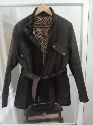 Chaqueta Cortefiel Marrón con Cinturón