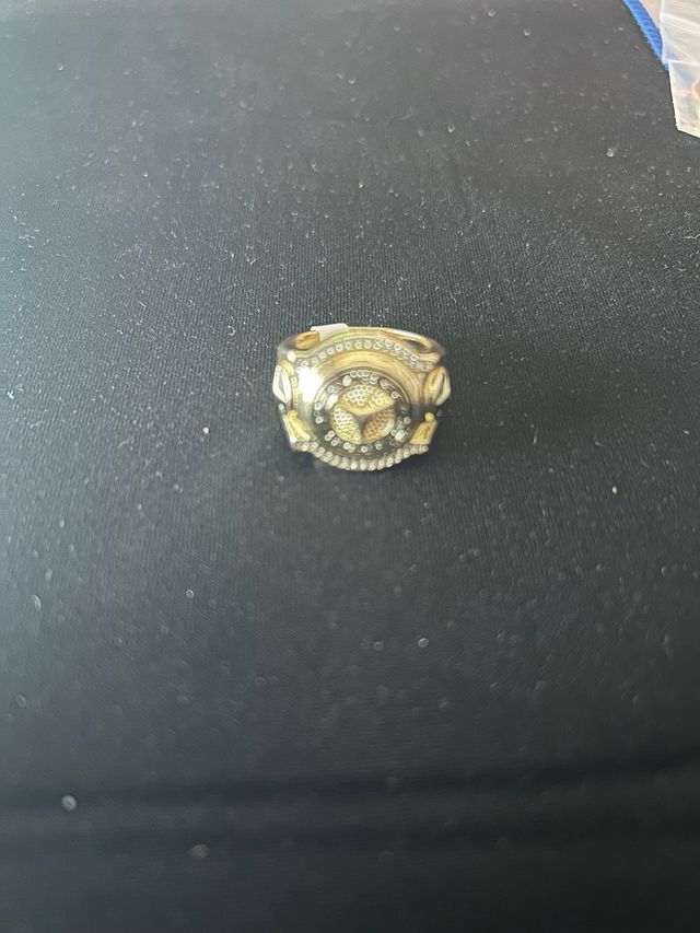 Anillo Mercedes Oro Laminado 18k Acero