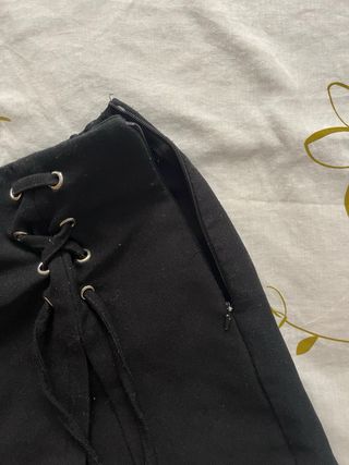 Falda pantalón negra Bershka