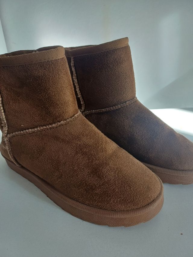 Botas estilo zapatillas mujer marrones