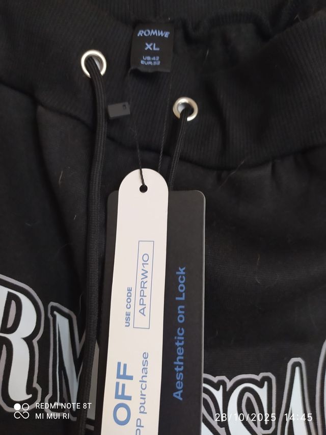 Pantalones Jogger Negros ROMWE Estrellas