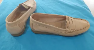 Mocacines Marypaz piel Mujer Talla 38 Beige