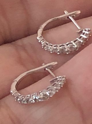 Pendientes Oro 375 (9k) con Diamantes