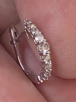 Pendientes Oro 375 (9k) con Diamantes