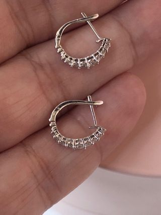 Pendientes Oro 375 (9k) con Diamantes