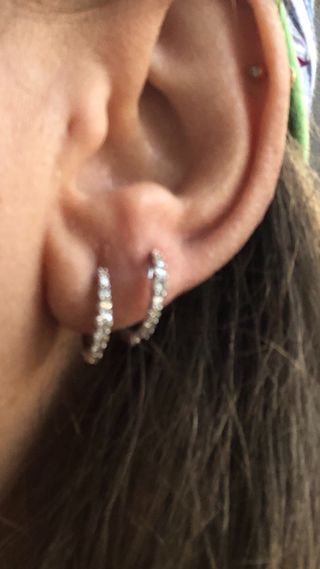 Pendientes Oro 375 (9k) con Diamantes