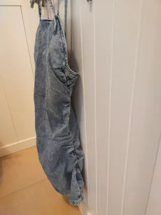 Vestido vaquero con frunces