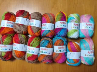 14 madejas Katia Jamaica 100% algodón