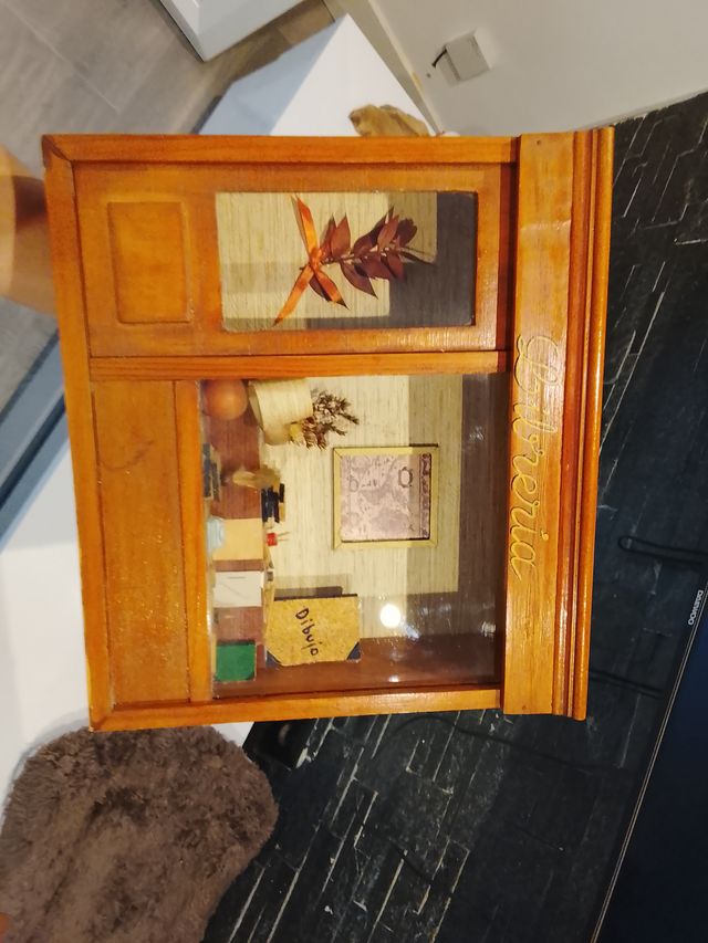 Cuadro Diorama Librería Antiguo